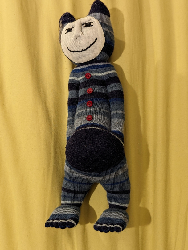 My mum knit this doll to find and kill me
