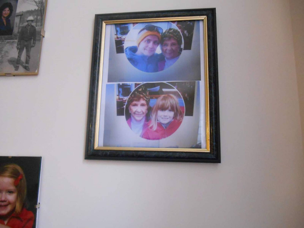 My nana likes to take pictures of facebook photos and print them out