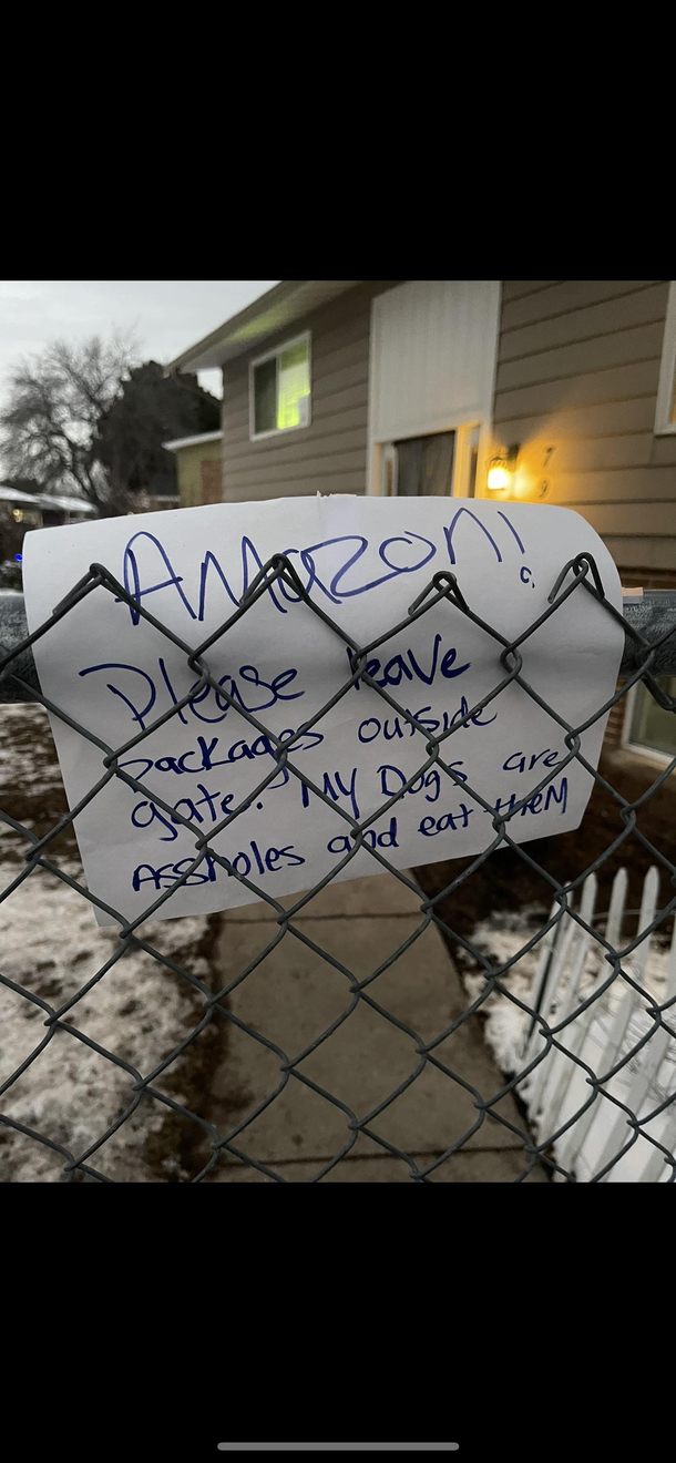 My neighbors are funny