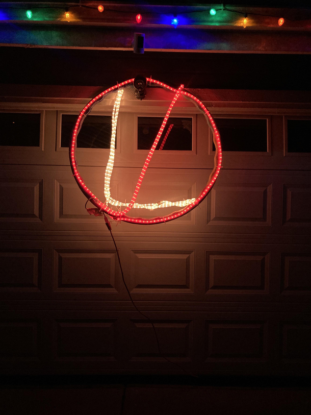 My neighbors Christmas decoration