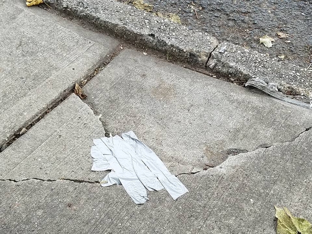 My neighbors finally fixed their sidewalk