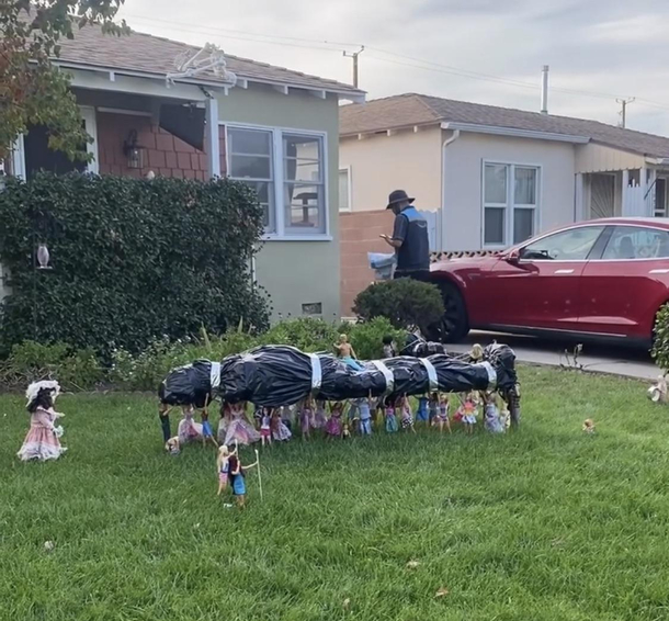 My neighbors Halloween decorations