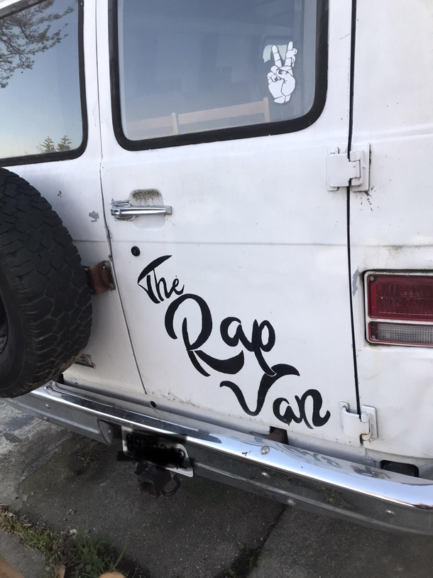 My neighbors van so tempted to add an E