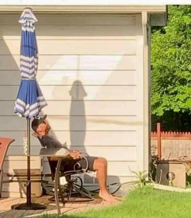 My neighbour is showing off again 