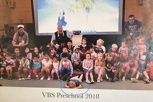 My nephew clearly loved his first Vacation Bible School experience