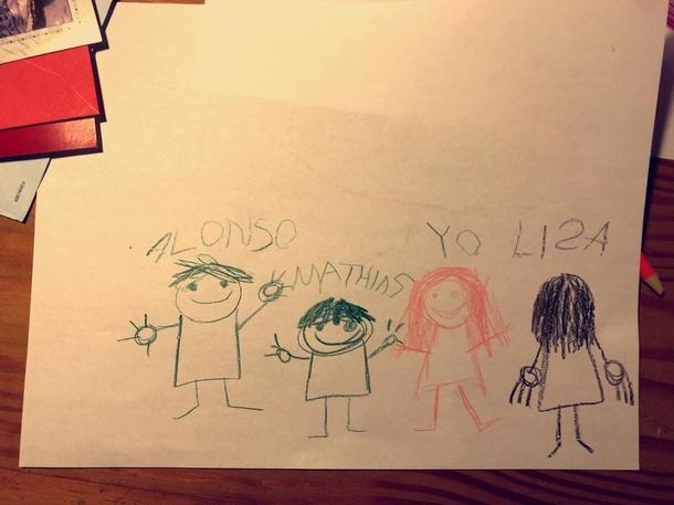 My nephews are visiting from Peru this Christmas gonna throw this in with the rest of their doodles I only have three nephews