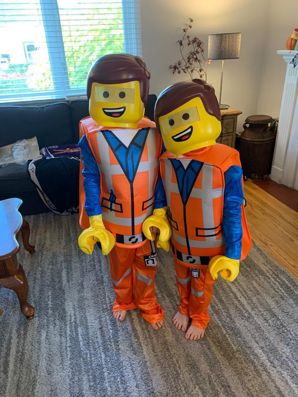My nephews just got their Halloween costumes