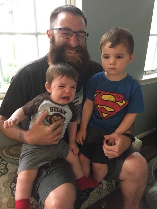 My nephews thoroughly enjoyed my visit