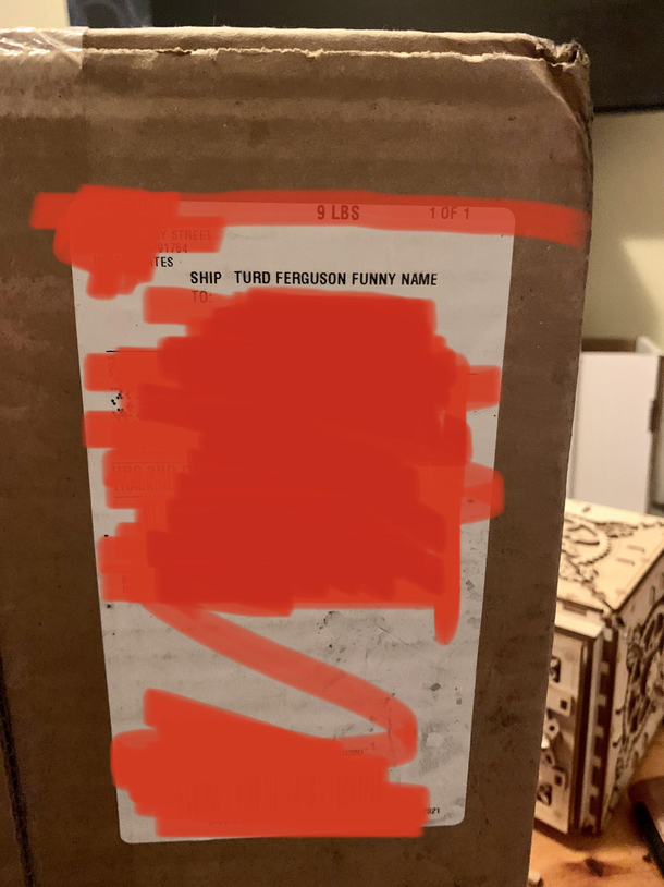My new console came address to my gamer tag made my day
