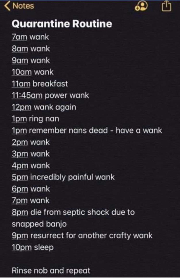 My new life schedule at the moment