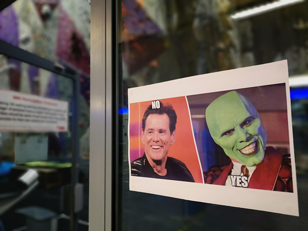 My new Mask sign at work