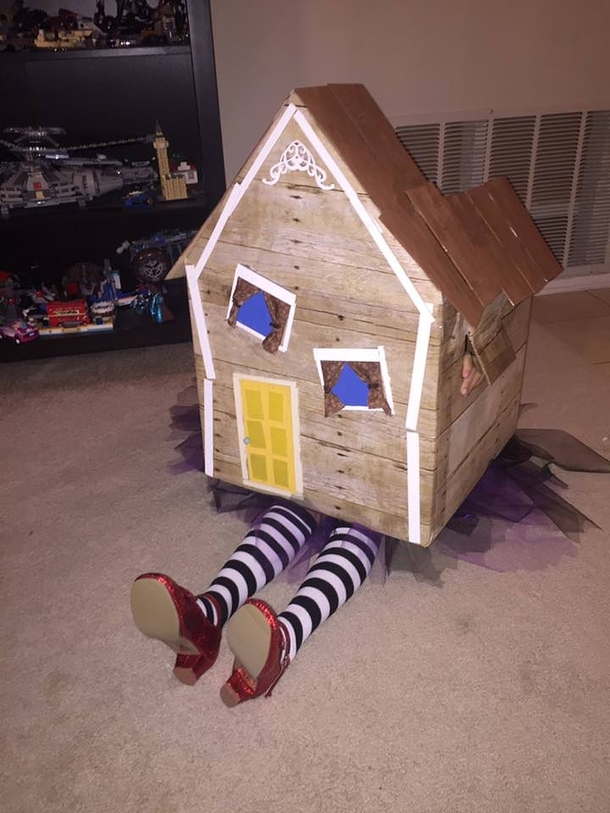 My niece as Wicked Witch of the East