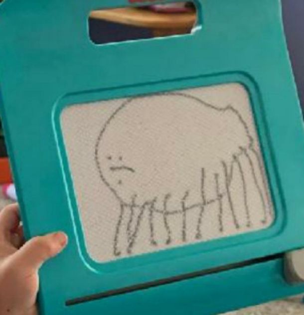 My niece drew this judgemental ass spider