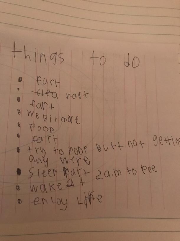 My niece has absolutely nailed her New Years Resolutions