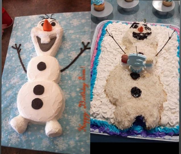 My nieces bday cake An attempt was made