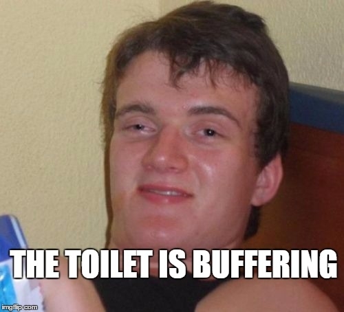 My nine year old daughter dropped this one on me today after she found the toilet running