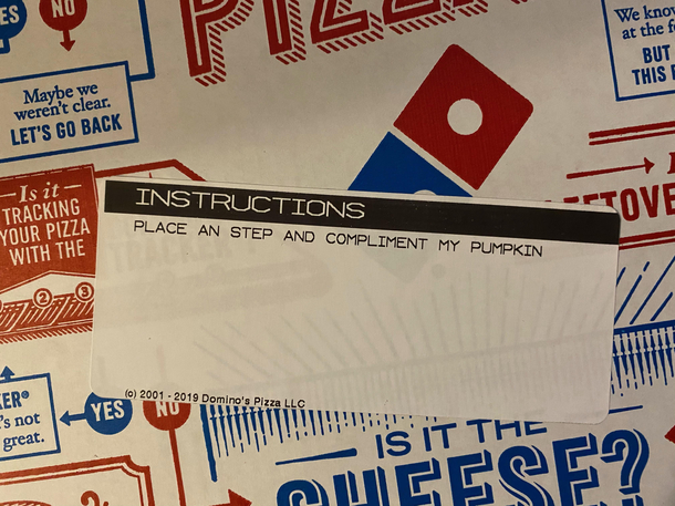 My nine-year-old son home alone with his teenage sister ordered a pizza without asking Typed this in the instruction field