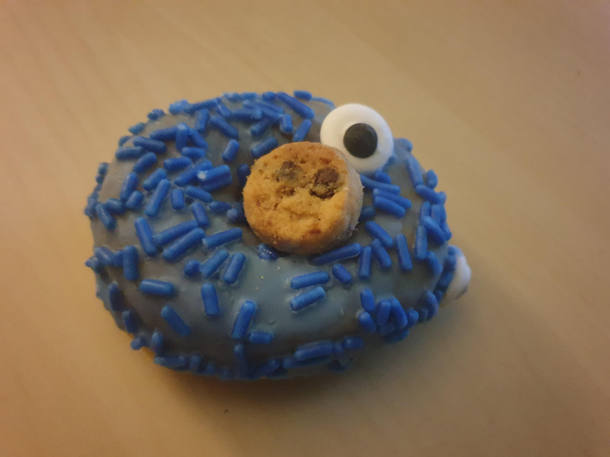 My not so cookie monster cookie