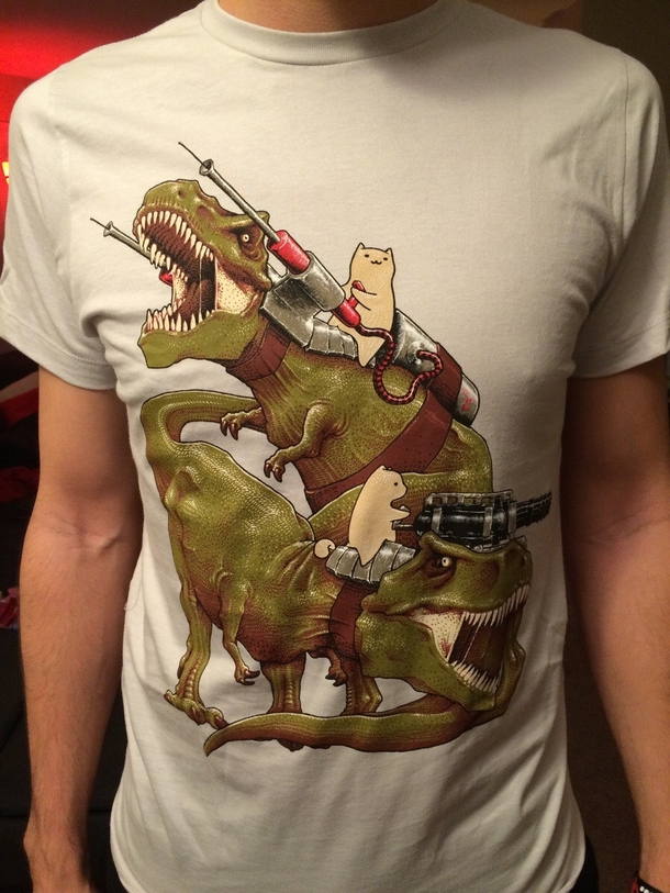 my obsession with dinosaurs as a kid and my obsession with reddit as an adult have come together perfectly in this t-shirt