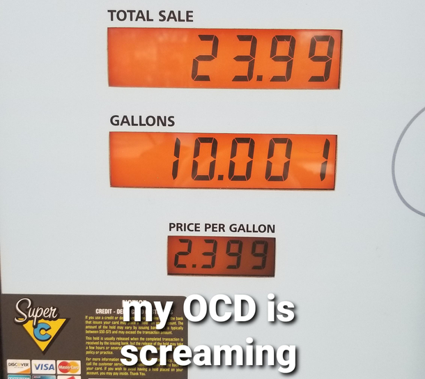 My OCD is screaming