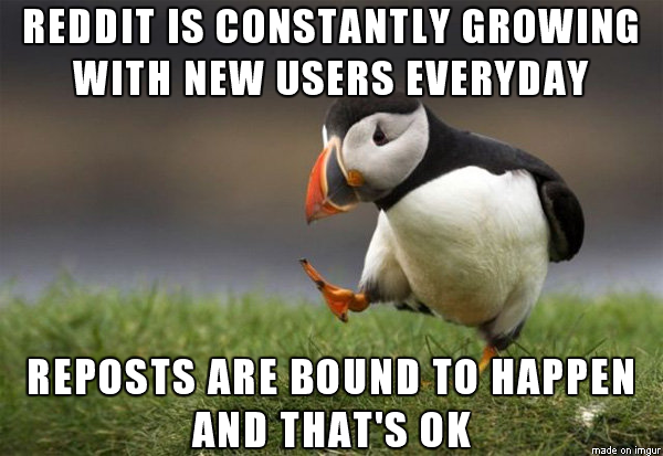 My opinion on reposts