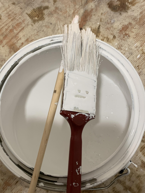 My paint brush is not impressed with my work