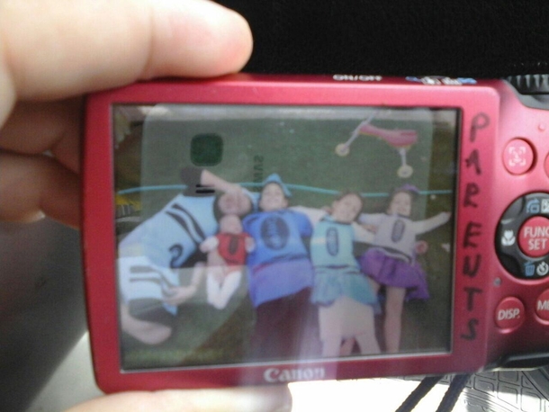My parents have no idea how to get the pictures off their camera this is what I got when I asked them to email the picture
