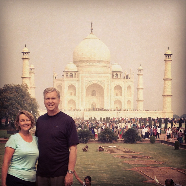 My parents made a once-in-a-lifetime trip across the globe to take this photo and all I see is the tiny thief