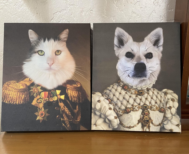 My parents treat our pets like royalty so naturally I had them commissioned