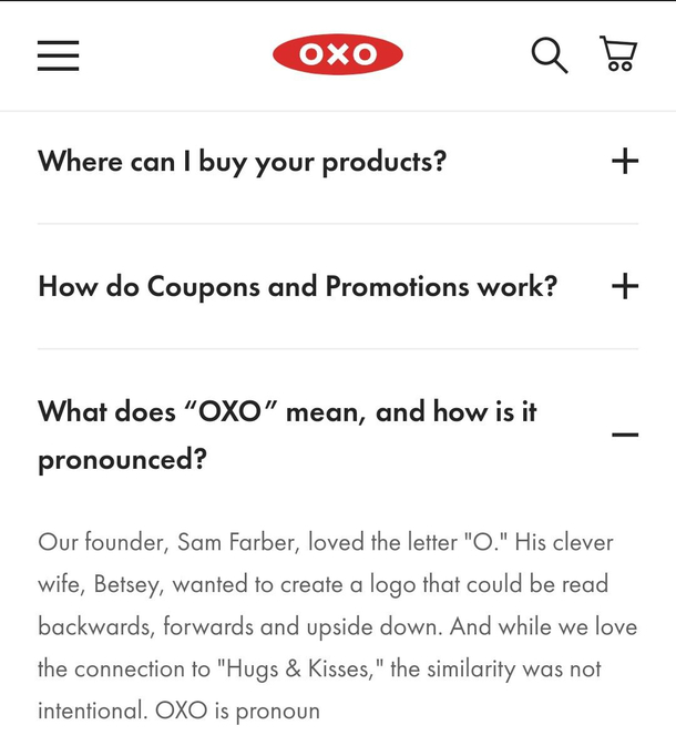 My partner and I were trying to figure out how to pronounce OXO