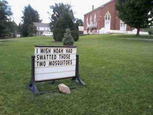 My personal favorite church sign And I agree