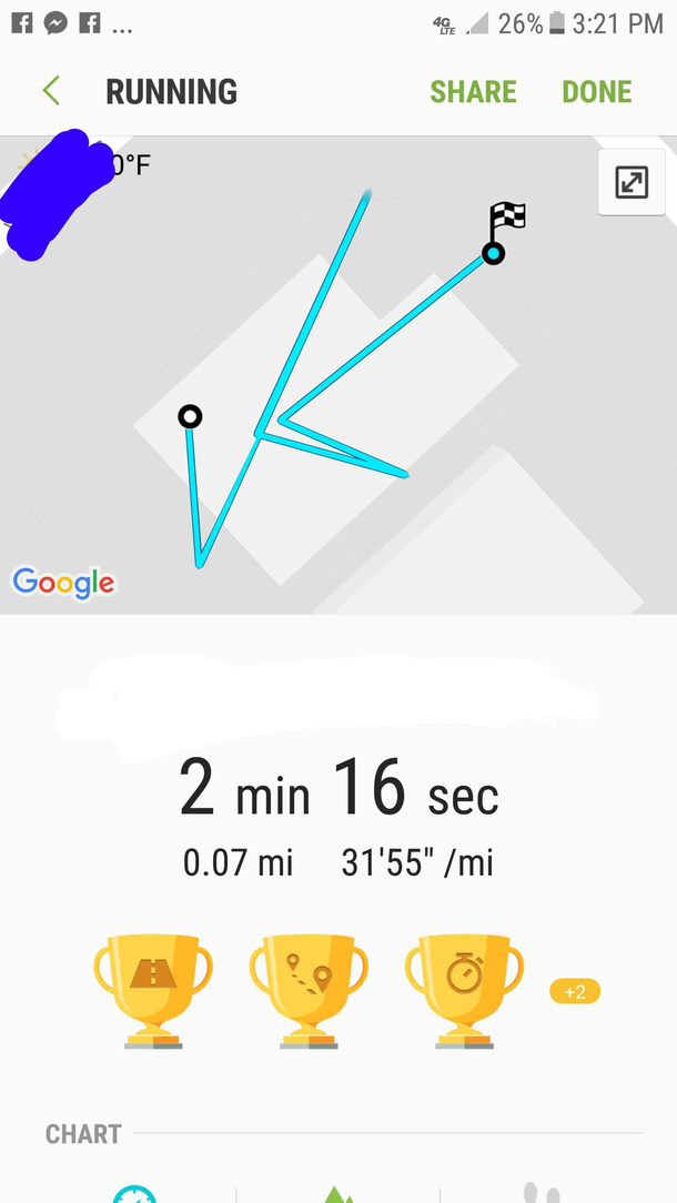 My phone thought I was exercising while I was power walking through my house looking for my shoes