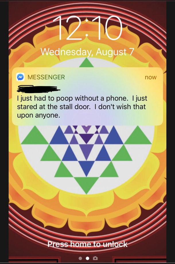 My poor boyfriend went to work and forgot his phone