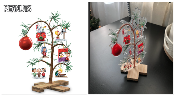 My poor mother in law got bamboozled by a fake website the delivered Charlie Brown tree is so pathetic looking I honestly love it