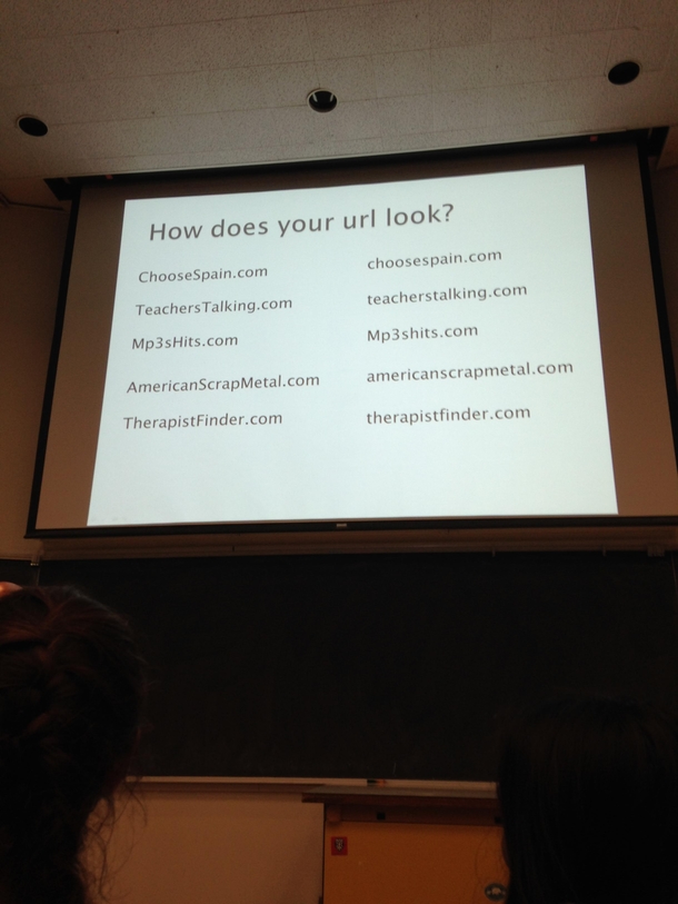 My professor gets the internet