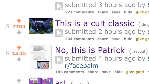 My reddit feed lined up perfectly this morning