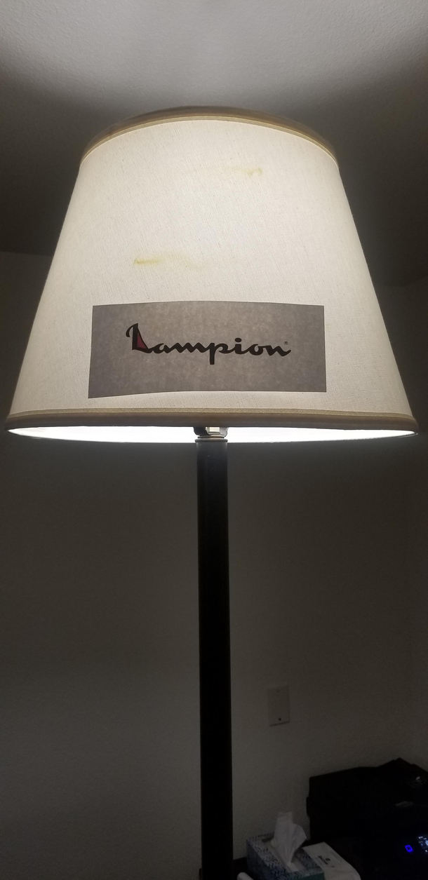 My roomate and I got bored we started branding household items this is our favorite so far