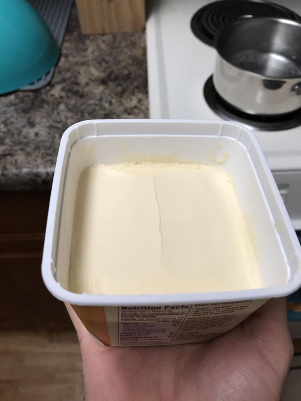 My roommate is very precise with his butter portions Theft is impossible