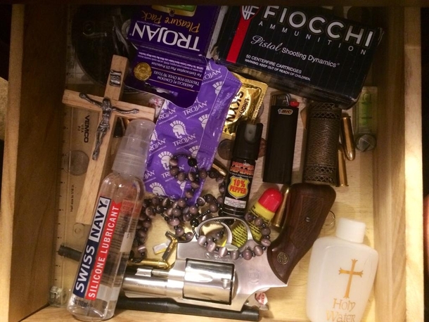 My roommate opened my nightstand to get Chapstick and just said What the fuck