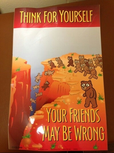My school has a weird motivational poster