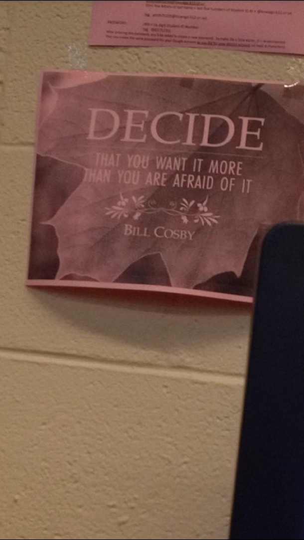 My school might want to take down this motivational poster
