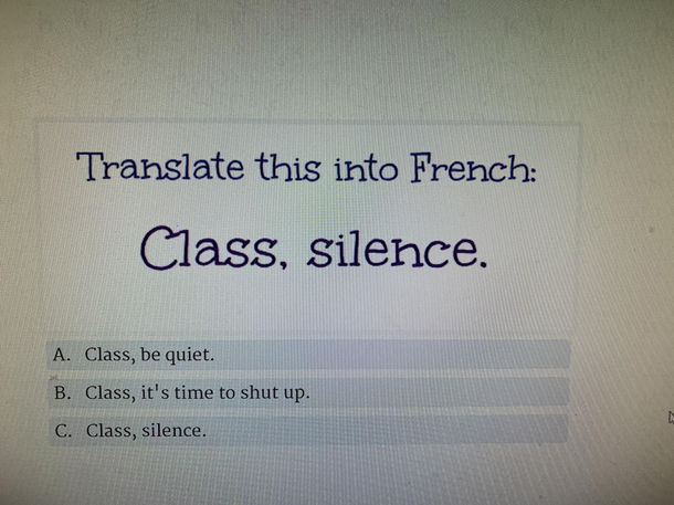 My school work translated