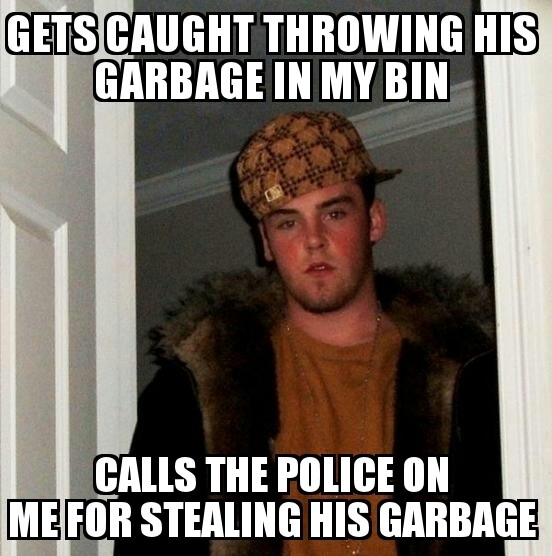 My scumbag neighbour