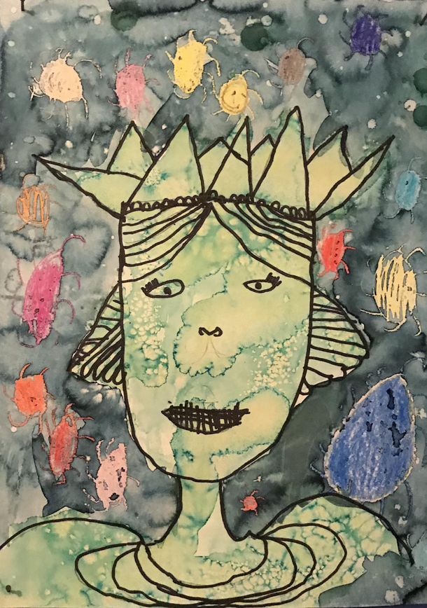 My second-grade attempt at making the Statue of Liberty