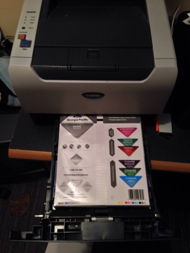 My sister could not figure out for the life of her why the printer wasnt working
