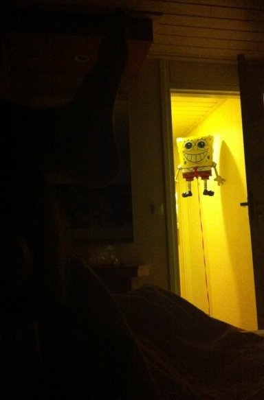 My sister got a spongebob balloon I didnt get much sleep