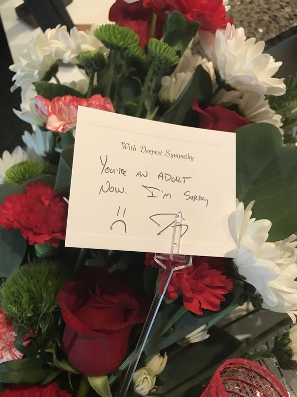 My sister graduated from college today This is the card I got to go with her flowers