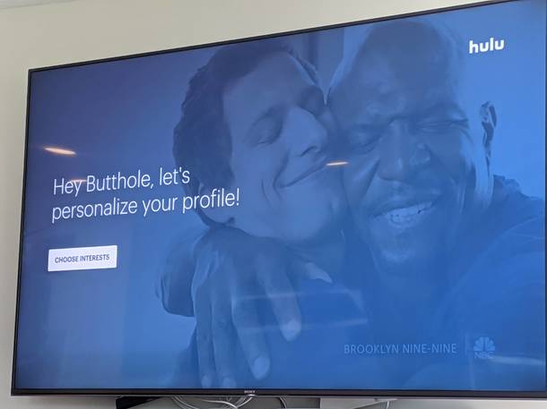 My sister just set up Hulu at my parents new place