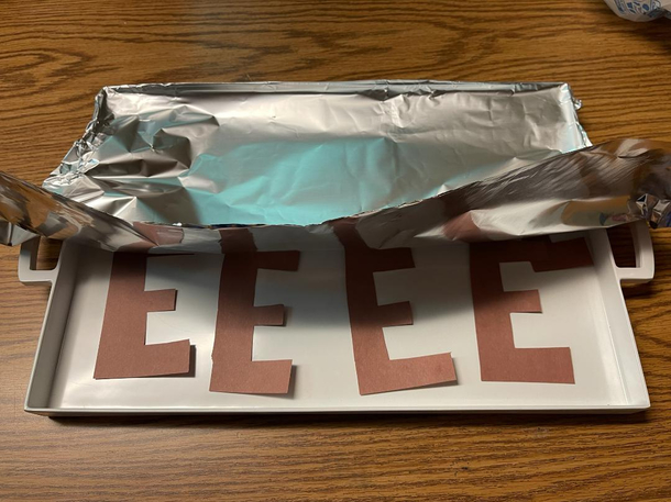 My sister made her students Brown Es