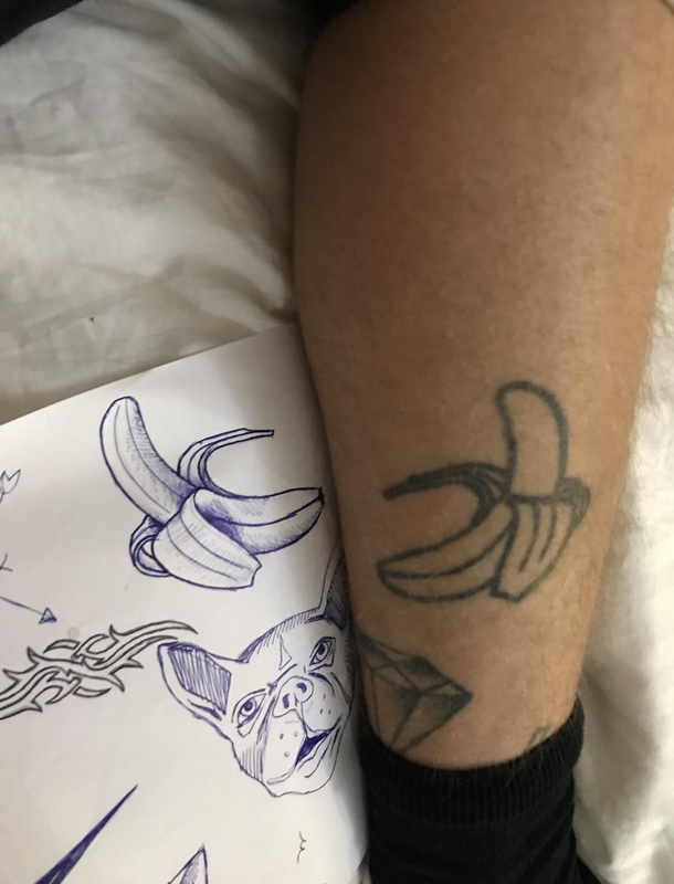 My sister tattooed me